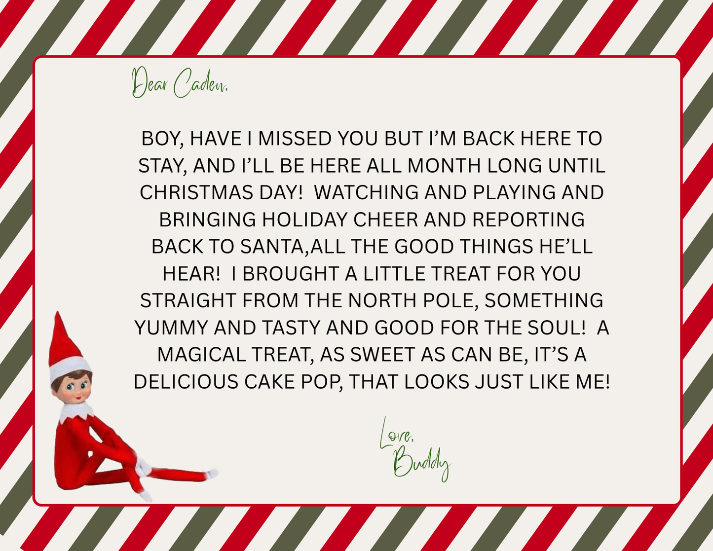 ELF on the Shelf Arrival Cake Pop Box (Copy)